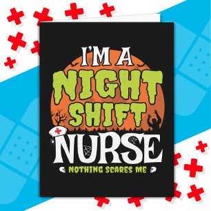 Tarjeta Nada asusta a la divertida enfermera de turno noct