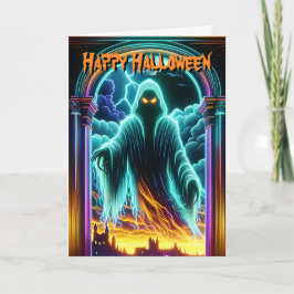 Tarjeta Nada bueno vendrá de esto en Halloween