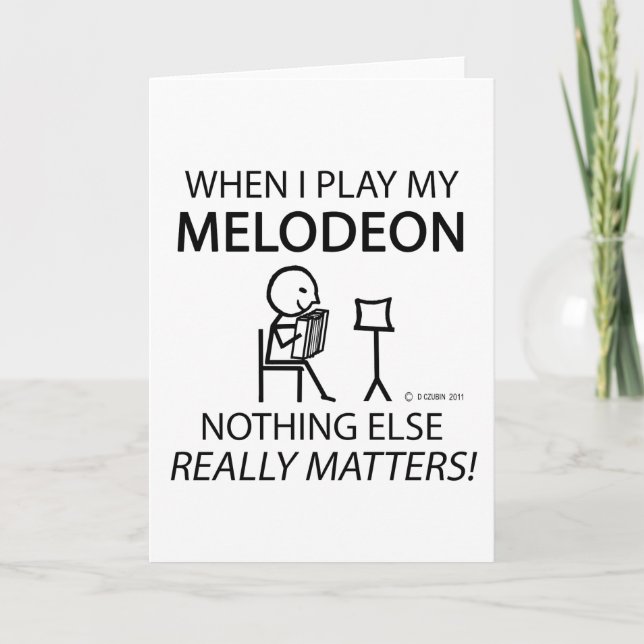 Tarjeta Nada más importa en Melodeon (Anverso)