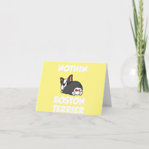 Tarjeta nada más que terrier de Boston  papá mamá amante d