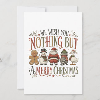 Tarjeta Nada más que una feliz Navidad