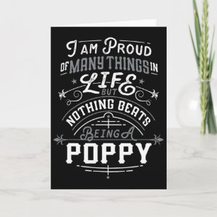Tarjeta Nada supera ser un abuelo Poppy Día del Padre Yo