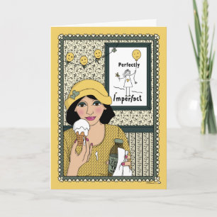 Tarjeta Nadie es perfecto.