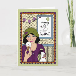 Tarjeta Nadie es perfecto.