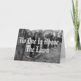 Tarjeta Nadie Está Por Encima Del Césped