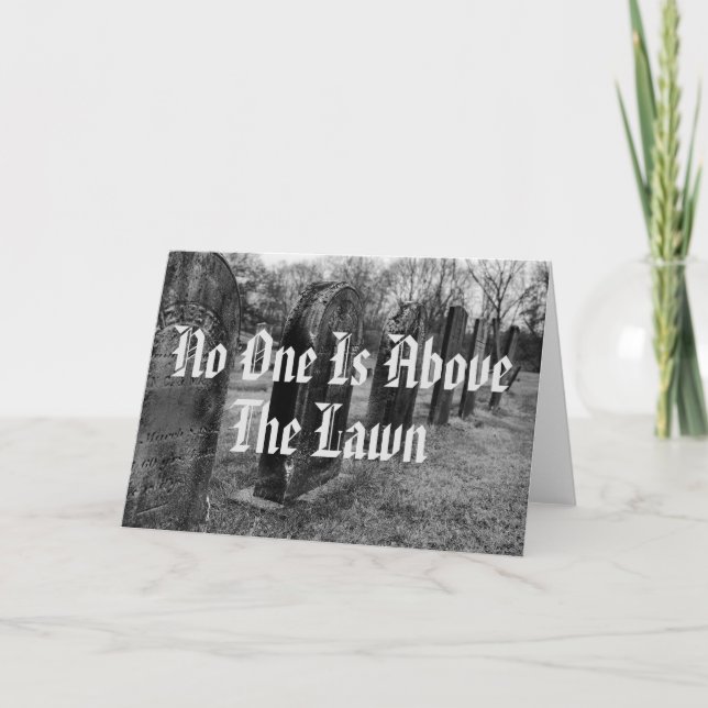 Tarjeta Nadie Está Por Encima Del Césped (Anverso)