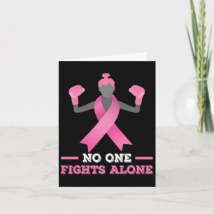 Tarjeta Nadie lucha solo contra el cáncer de mama
