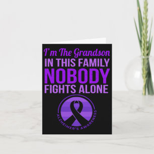 Tarjeta Nadie lucha solo contra la conciencia de Alzheimer