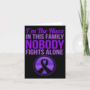 Tarjeta Nadie lucha solo contra la conciencia de Alzheimer