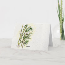 Namaste en el saludo amable y respetuoso de Bambú