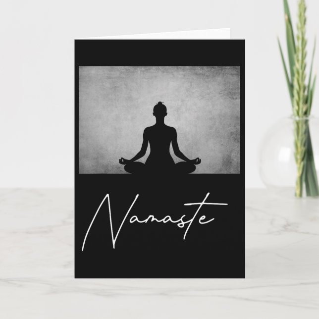Tarjeta Namaste Yoga _1  (Anverso)