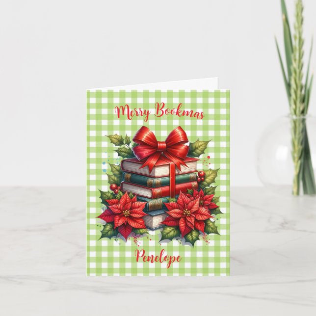 Tarjeta Name Merry Bookmas (Anverso)