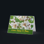 Tarjeta Nana 90th Birthday con foto de flores catalanas<br><div class="desc">Flores de árboles catalanes decoran la cubierta de esta tarjeta de cumpleaños número 90 para una nana,  abuela. Las flores son como hermosas orquídeas. Perfecto para un cumpleaños de primavera. Arte,  imagen y verso copyright © Shoaff Ballanger Studios,  2024.</div>