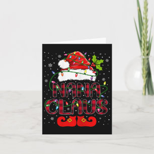 Tarjeta Nana Claus Merry Christmas Buffalo Sombrero de San
