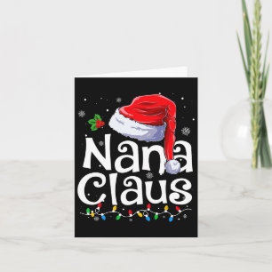 Tarjeta Nana Claus Xmas Santa Mateo Navidades de la Famili