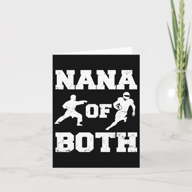 Tarjeta Nana De Ambos Graciosos Fútbol Y Karate Nana (Anverso)