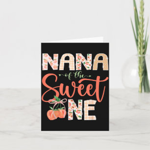 Tarjeta Nana de La Dulce Melocotón Cumpleañera de 1er año