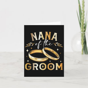 Tarjeta Nana Del Groom Grooms Nana Boda Y Engageme