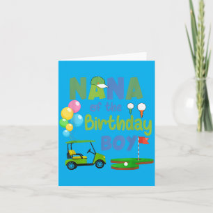 Tarjeta Nana Del Hoyo En Uno Del Niño De Cumpleaños Golf D