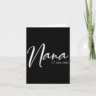 Tarjeta Nana Est 1993 Día de la Madre Ropa de cumpleaños
