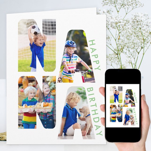 Tarjeta NANA Foto Carta Cutout Cumpleaños (Subido por el creador)