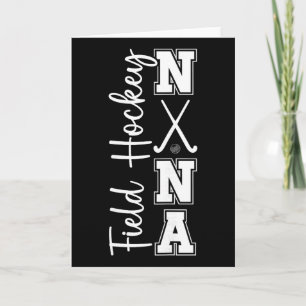 Tarjeta Nana Hockey Sobre Césped Nana Abuela De Un Jugador