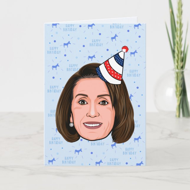 TARJETA NANCY PELOSI BIRTHDAY (Anverso)