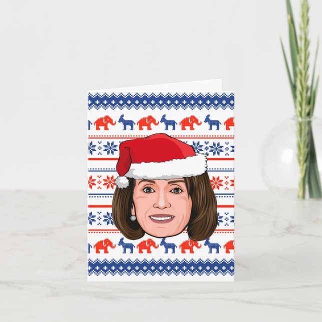 Tarjeta NANCY PELOSI Navidad (Anverso)