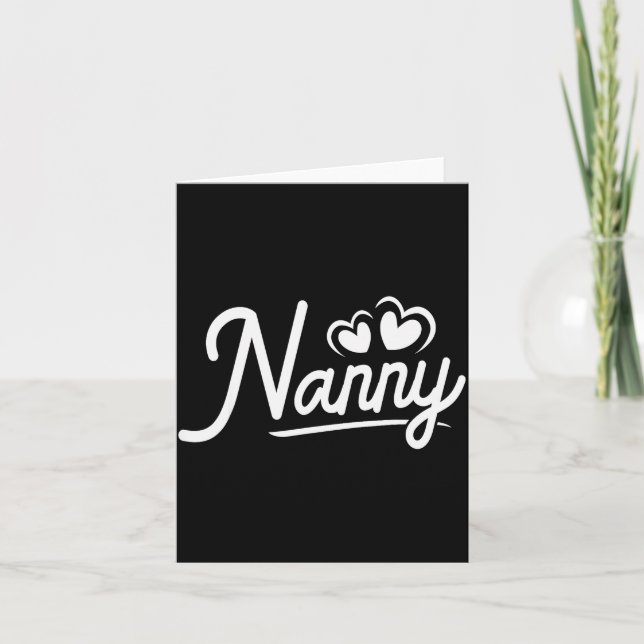 Tarjeta Nanny From Granhildren Nanny Shirts For Women Nann (Anverso)