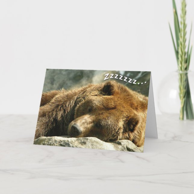 Tarjeta Nap Time Bear (Anverso)