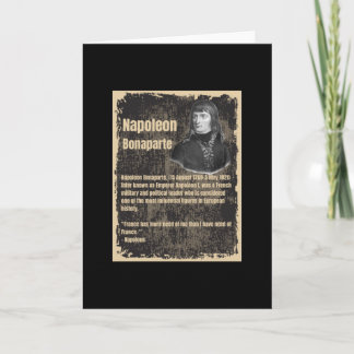 Tarjeta Napoleón Bonaparte-Biografía