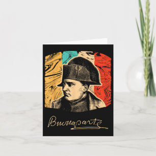 Tarjeta Napoleón Bonaparte líder histórico Politi francés