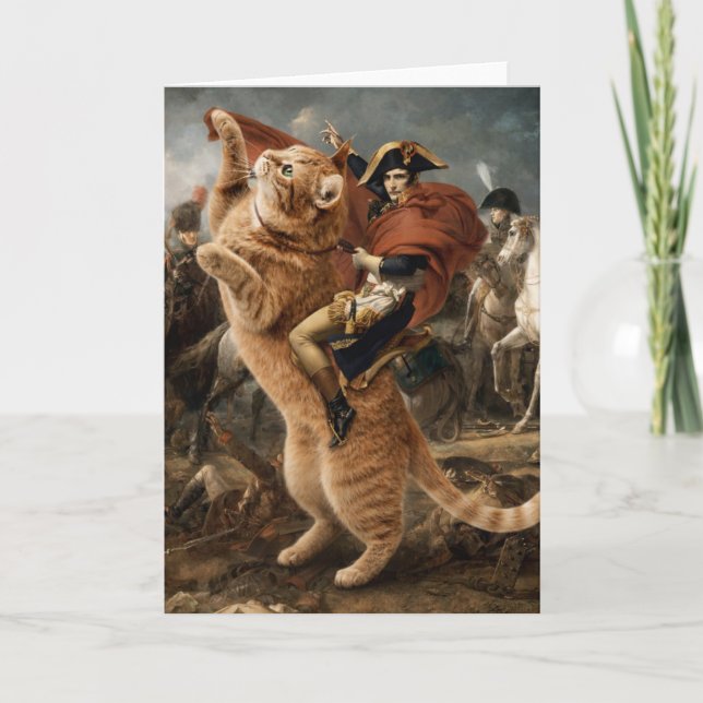 Tarjeta Napoleon Riding Giant Battle Cat                   (Anverso)