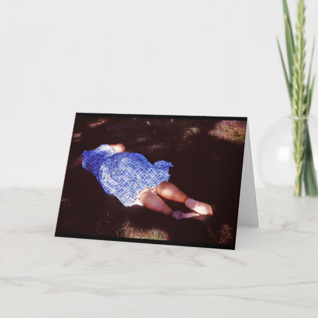 Tarjeta Napping Grandma (Anverso)