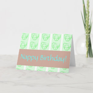 Tarjeta ¡Nappy Birthday!