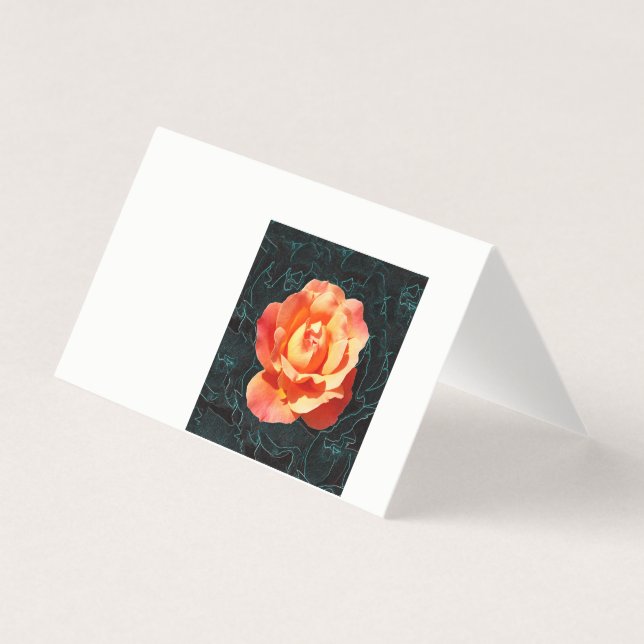 Tarjeta Naranja brillante rosa (Anverso)