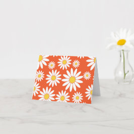Tarjeta Naranja Daisy