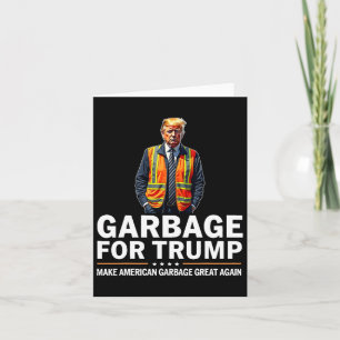 Tarjeta Naranja de basura Donald Trump chaleco de segurida