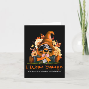 Tarjeta Naranja De Uso Para Esclerosis Múltiple Gnome De C