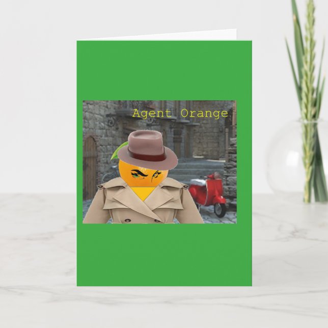 Tarjeta Naranja del agente de guerra de Viet Nam (Anverso)