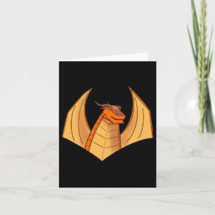 Tarjeta Naranja Dragon Pegatina