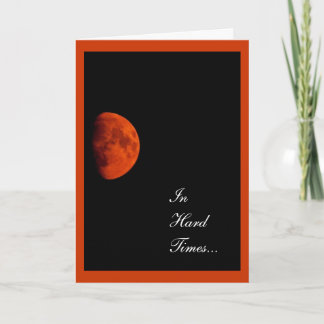 Tarjeta Naranja Harvest Moon, simpatía, aliento