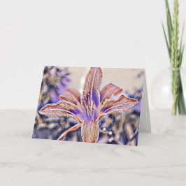 TARJETA NARANJA LILY GRACIAS