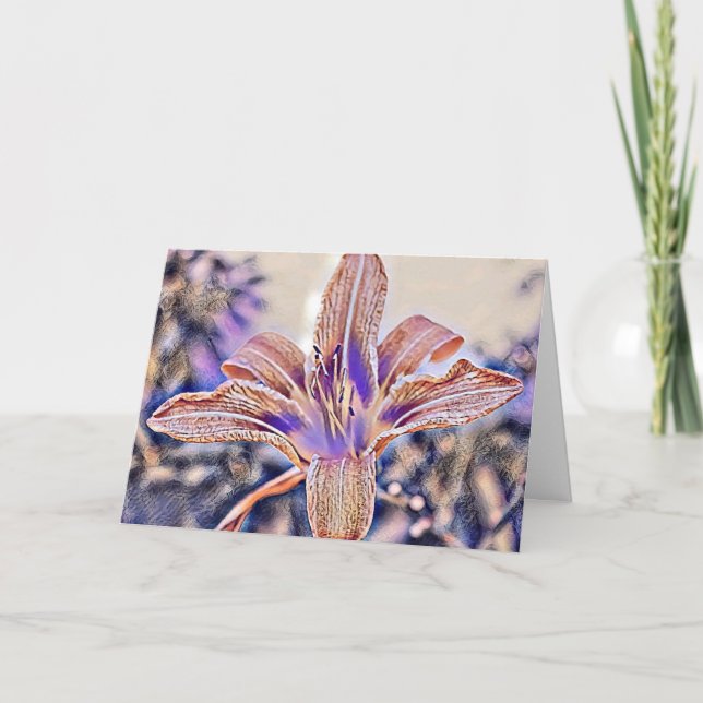 TARJETA NARANJA LILY GRACIAS (Anverso)