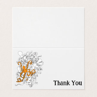 Tarjeta Naranja pop de Octopi