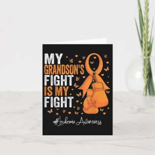 Tarjeta Naranja Ribbon Abuela Leucemia Awareness
