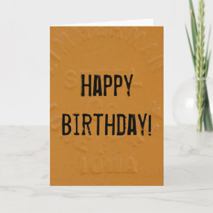 Tarjeta Naranja Steel, ¡Feliz cumpleaños!