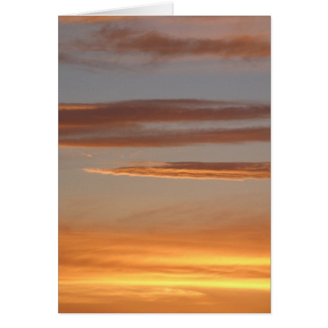 Tarjeta naranja Sunset (Frente)