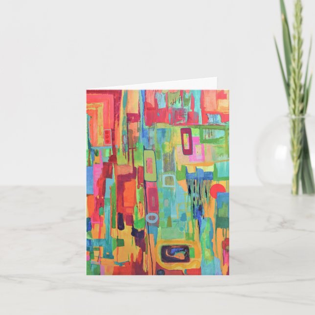 Tarjeta Naranja Sunshine Blank Notecard (Anverso)