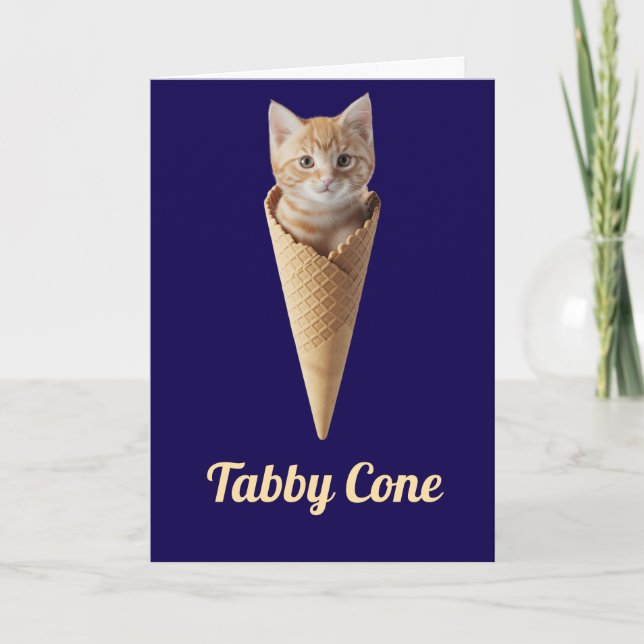 Tarjeta Naranja Tabby Cone (Anverso)